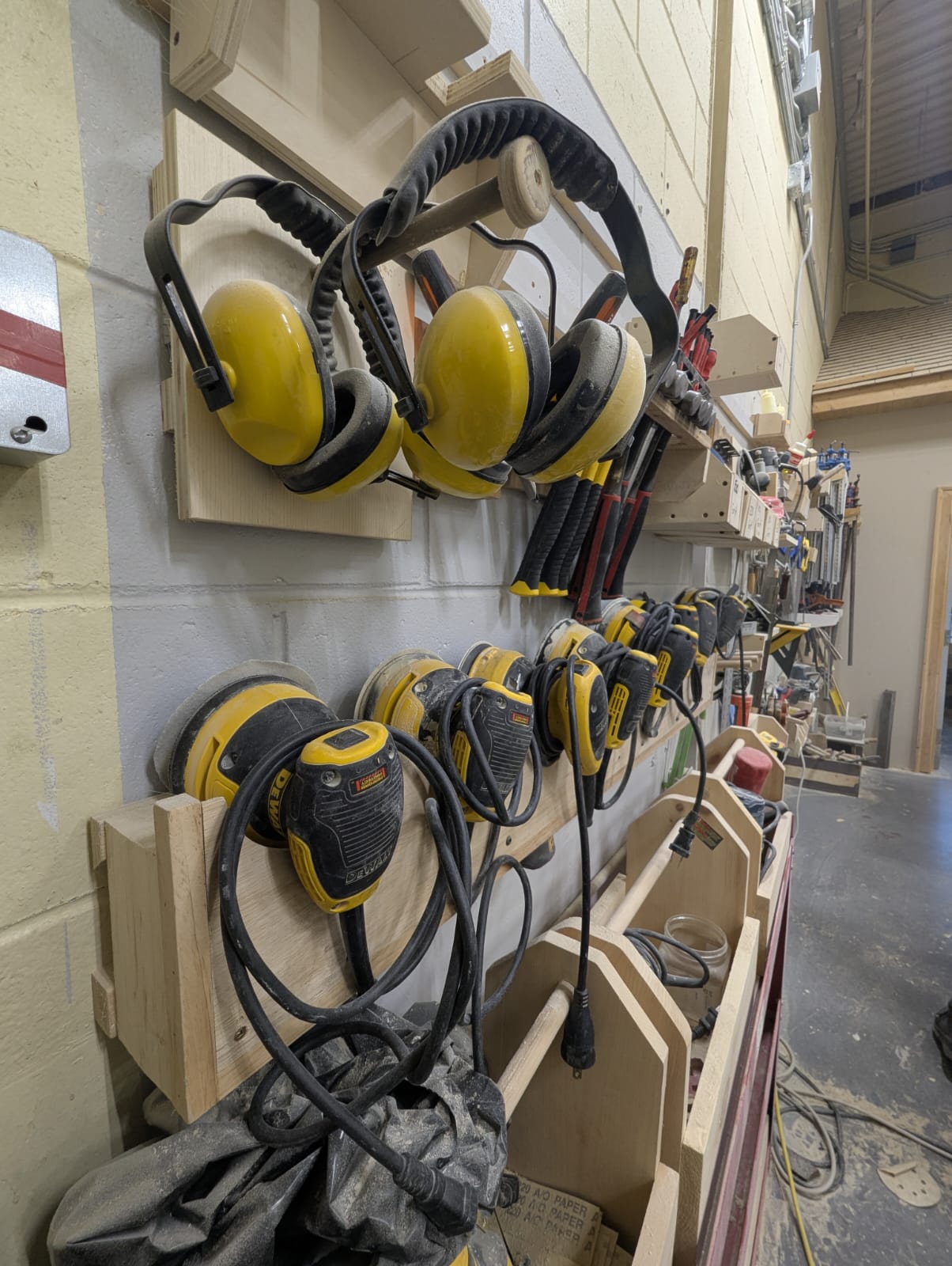 Workshop tool storage wall